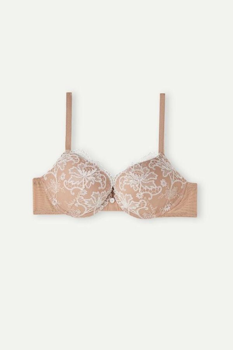 Intimissimi Elettra Lovely Day Super Push-up BH Dame Beige | NOJJ4754