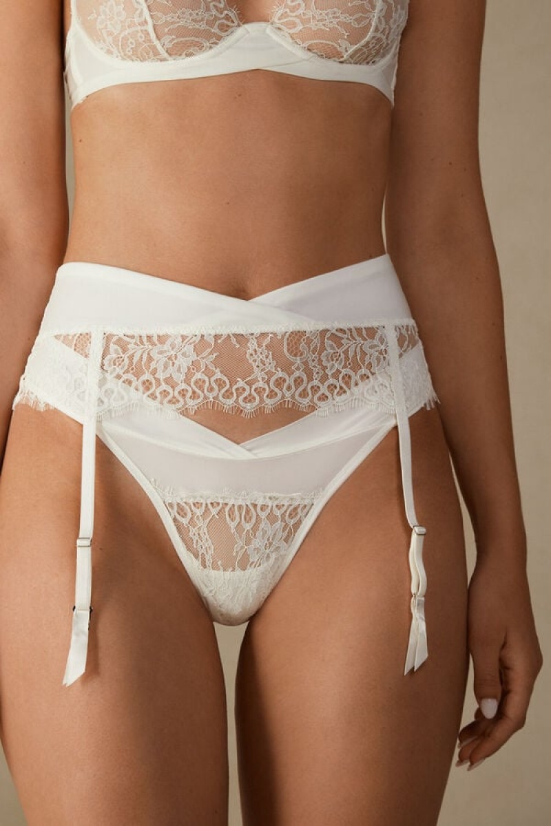 Intimissimi Eternal Love Garter Belt Dameundertøy Dame Hvite | NOAP4162