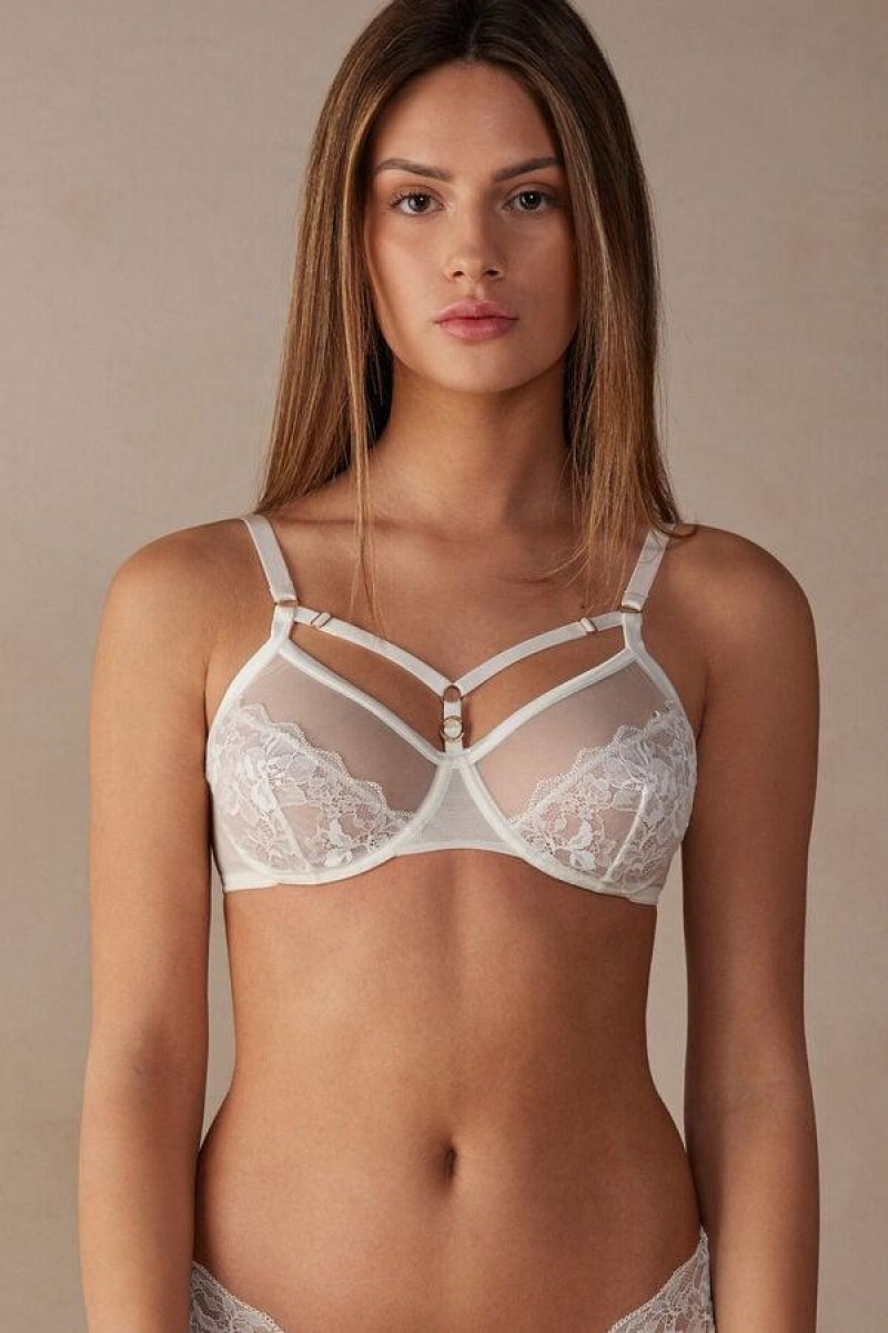 Intimissimi Fearless Femininity Sveva Balconette BH Dame Hvite | NOGL5025