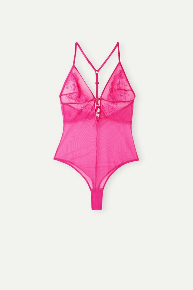 Intimissimi Fearless Femininity Tulle and Blonder Body Dame Rosa | NOHK4183