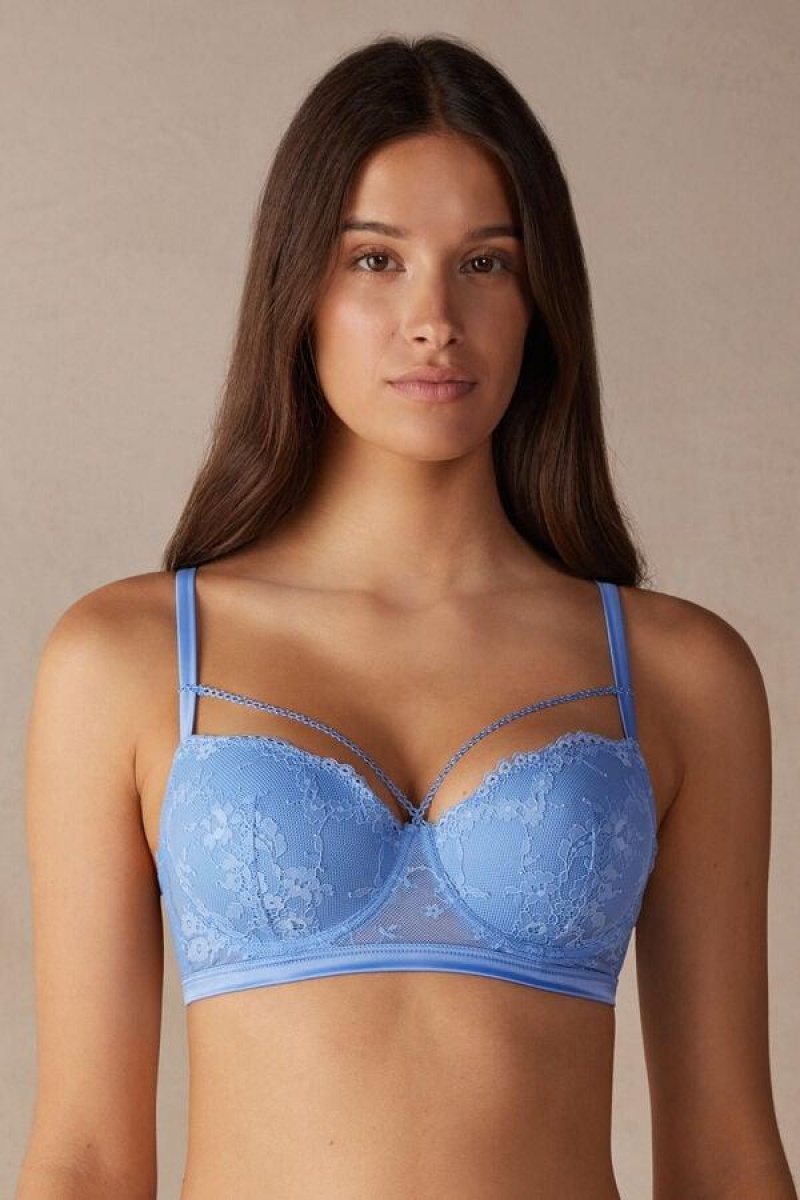 Intimissimi Feeling Beautiful Sofia Balconette BH Dame Lyse Blå | NOWY5045