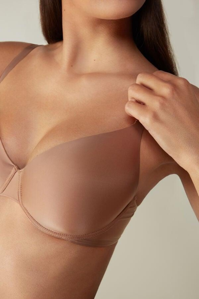 Intimissimi Francesca Ultralight Microfiber Balconette BH Dame Beige | NOIS4964