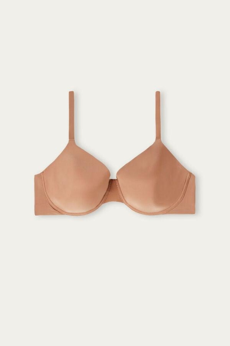 Intimissimi Francesca Ultralight Microfiber Balconette BH Dame Beige | NOIS4964