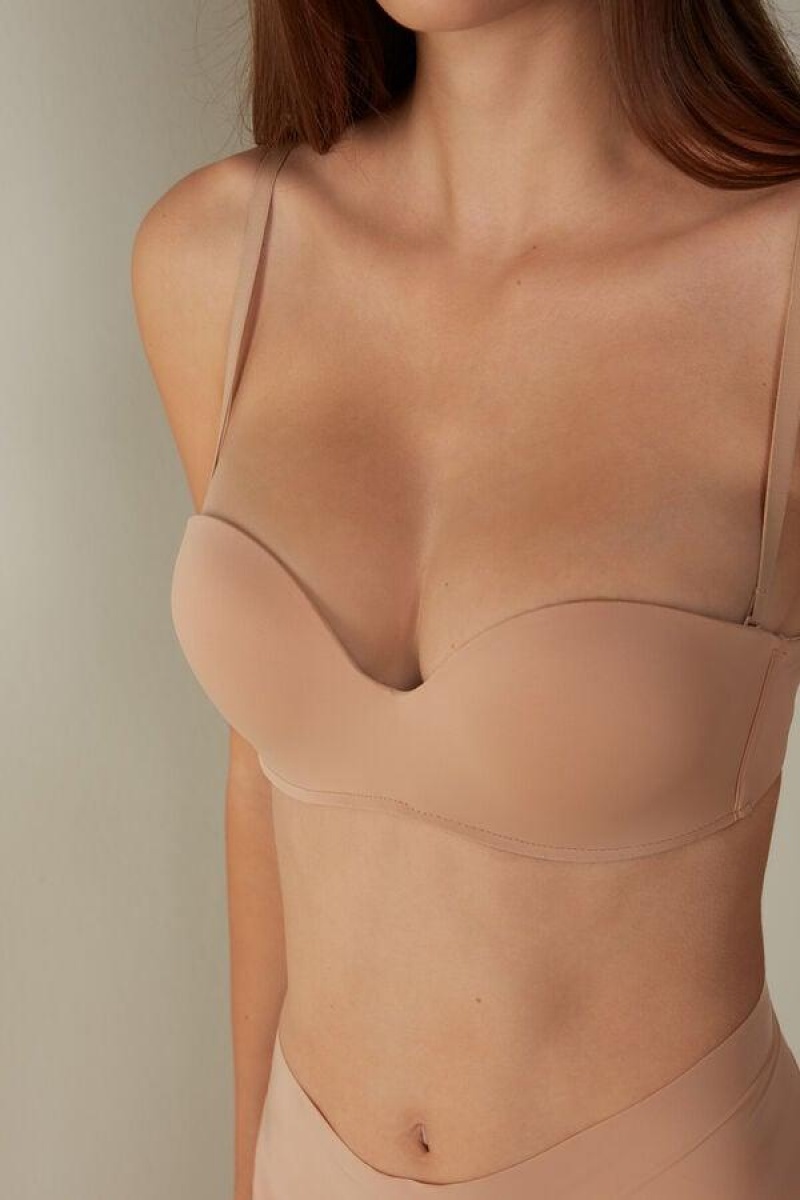 Intimissimi Gioia Bandeau BH Dame Beige | NOPQ4862