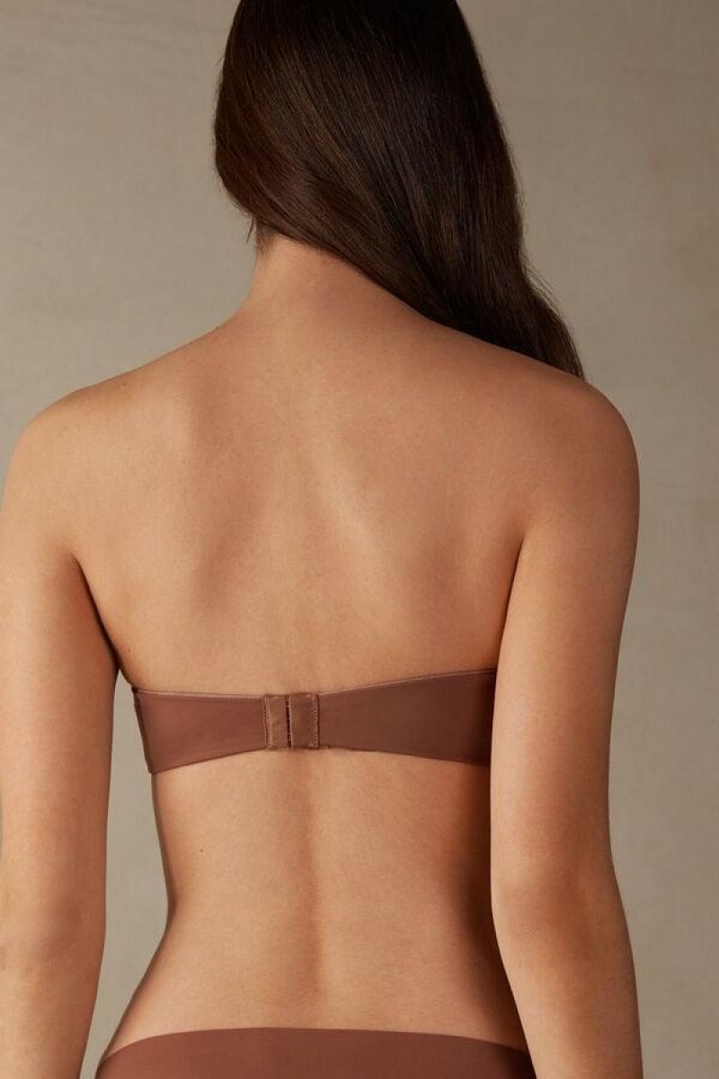 Intimissimi Gioia Bandeau BH Dame Mørke Beige | NODN4877