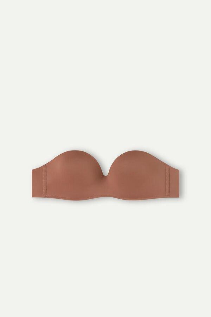 Intimissimi Gioia Bandeau BH Dame Mørke Beige | NODN4877