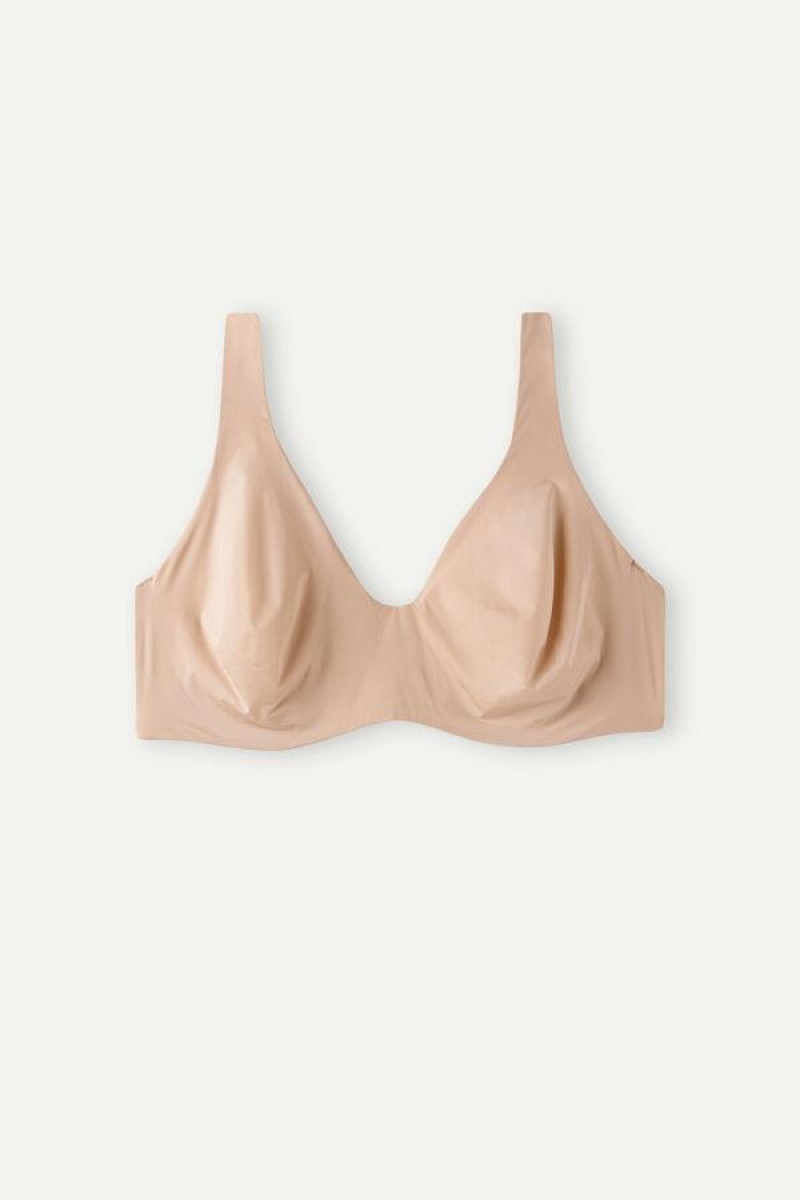 Intimissimi Greta Balconette in Ultralight Microfiber BH Dame Beige | NOVD4540