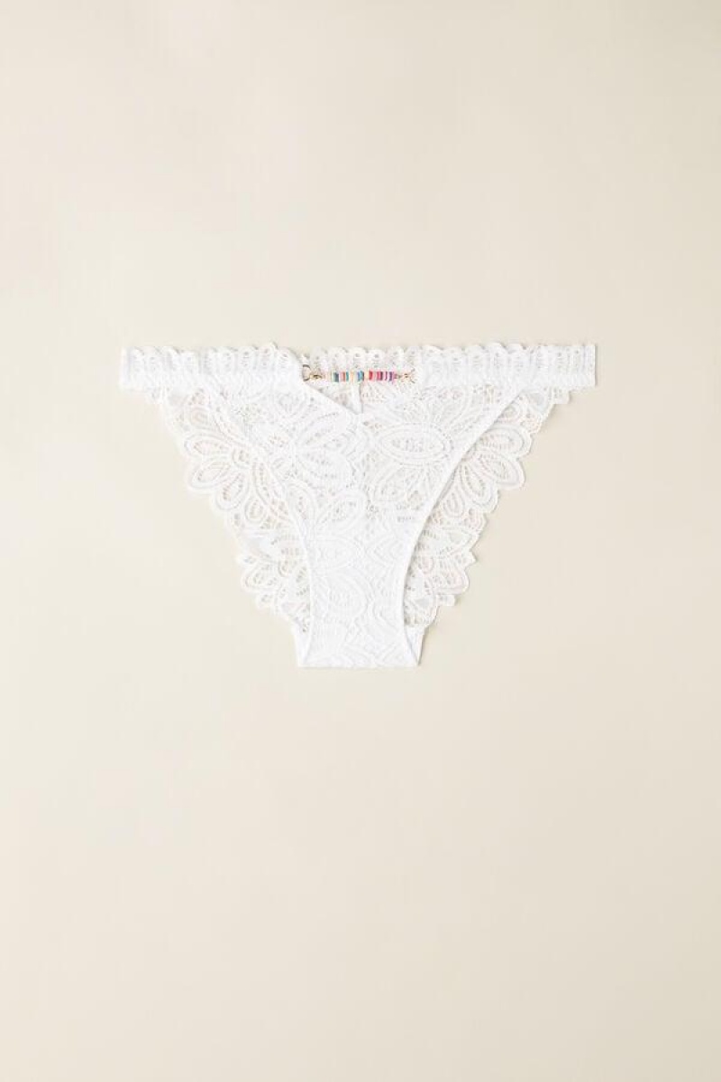 Intimissimi Hot Summer Days String Truser Dame Hvite | NOBC3707