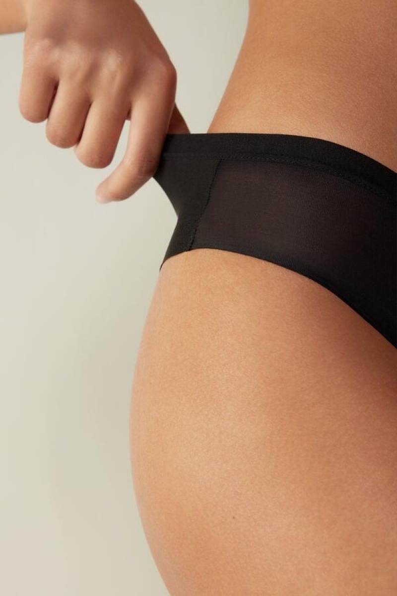 Intimissimi Invisible Touch Brazilian Truser Dame Svarte | NOKI3505