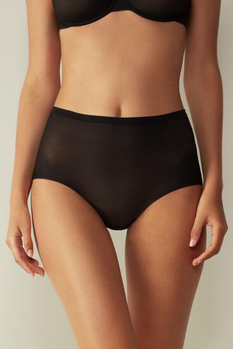 Intimissimi Invisible Touch Hipster Truser Dame Svarte | NOUT3725