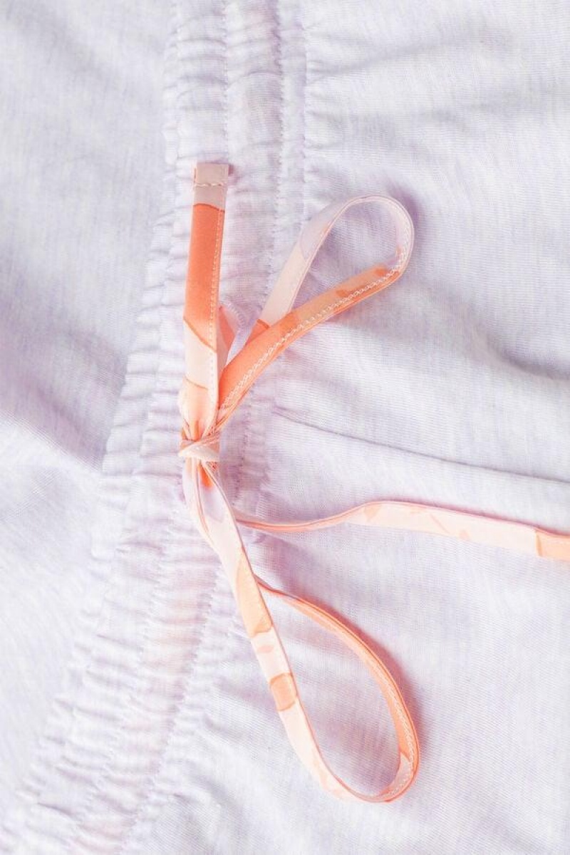 Intimissimi Iris and Apricot Supima® Ultrafresh Bomull Shorts Pyjamas Dame Lilla | NOGL4099