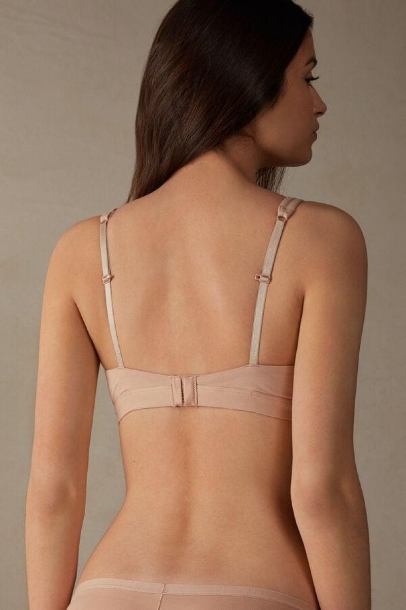 Intimissimi Lara Bomull Triangle BH Dame Beige | NOIS4789