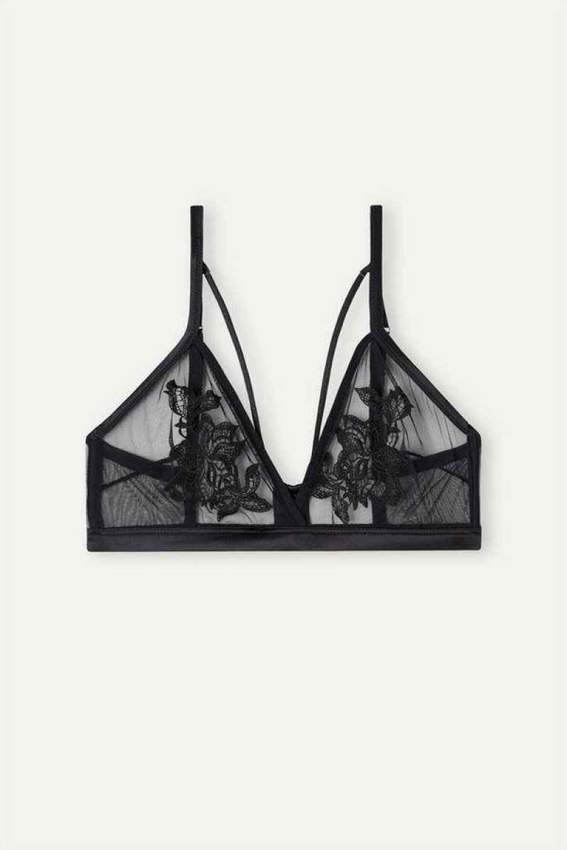 Intimissimi Layers of Lust Emma Triangle BH Dame Svarte | NOMA4897