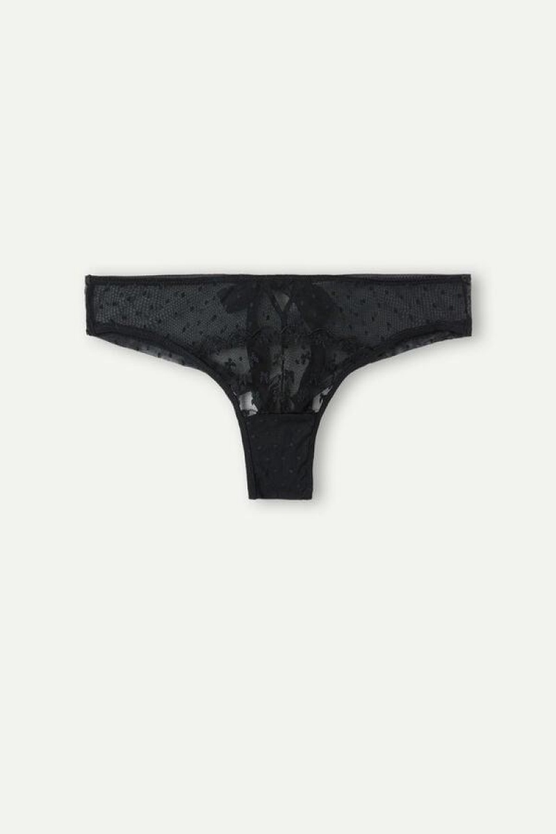 Intimissimi Love Cadeau Brazilian Truser Dame Svarte | NOQZ3575