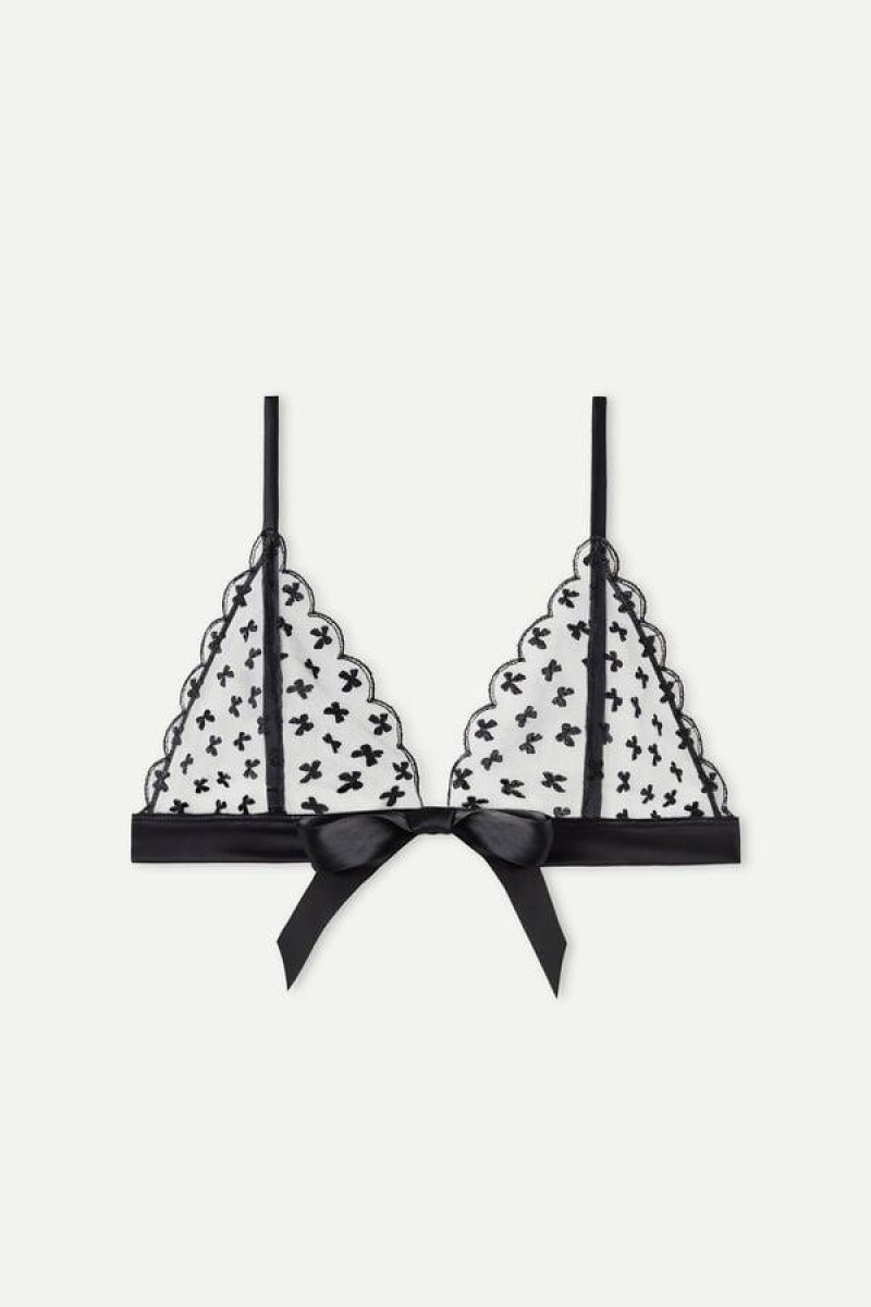 Intimissimi Love Cadeau Triangle BH Dame Svarte | NORW4918