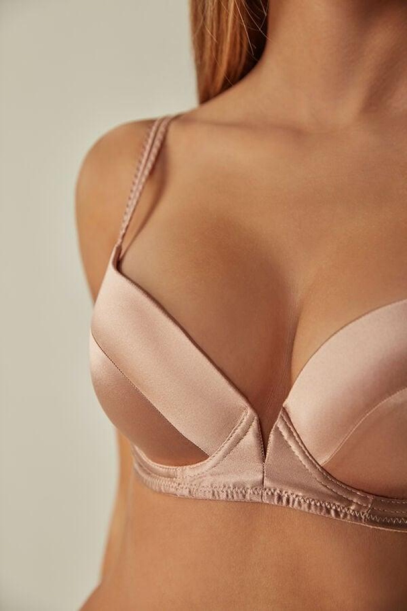 Intimissimi Mia Silk Super Push-Up BH Dame Rosa | NOSO4726