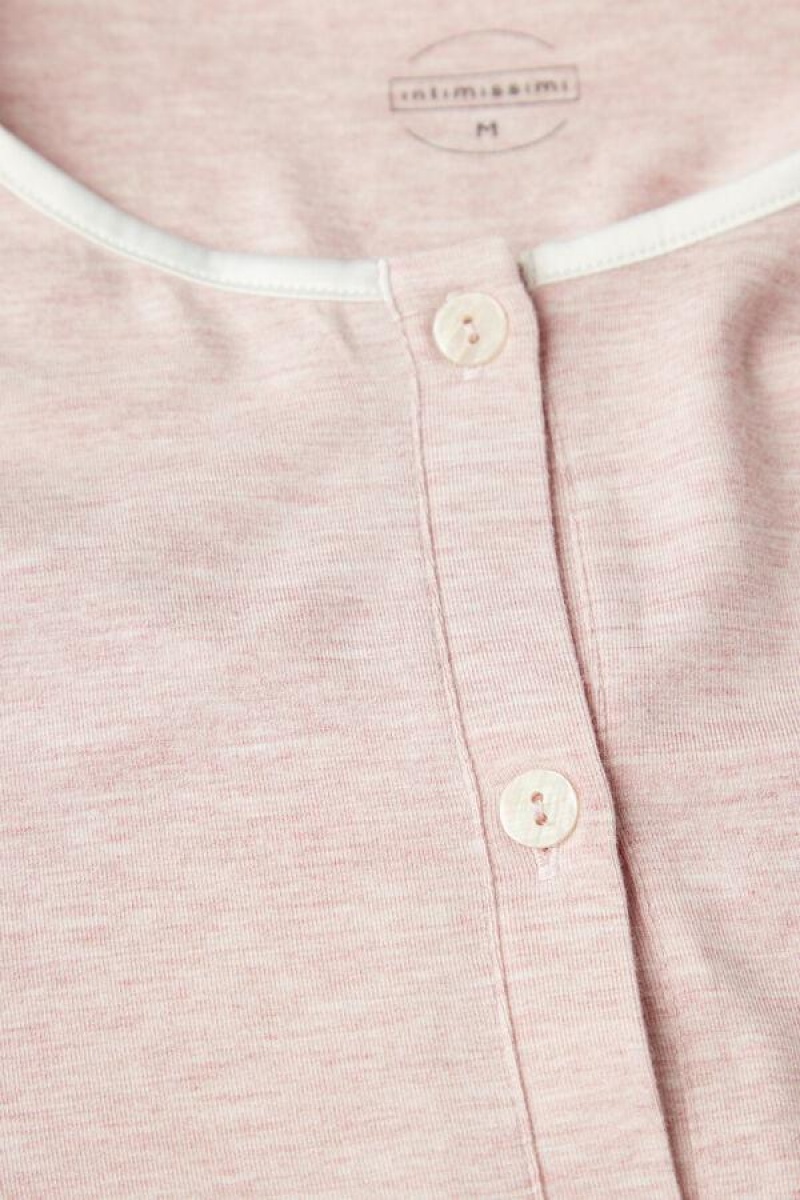 Intimissimi Modal and Blonder Cardigan Pyjamas Dame Lyse Rosa | NORW3909