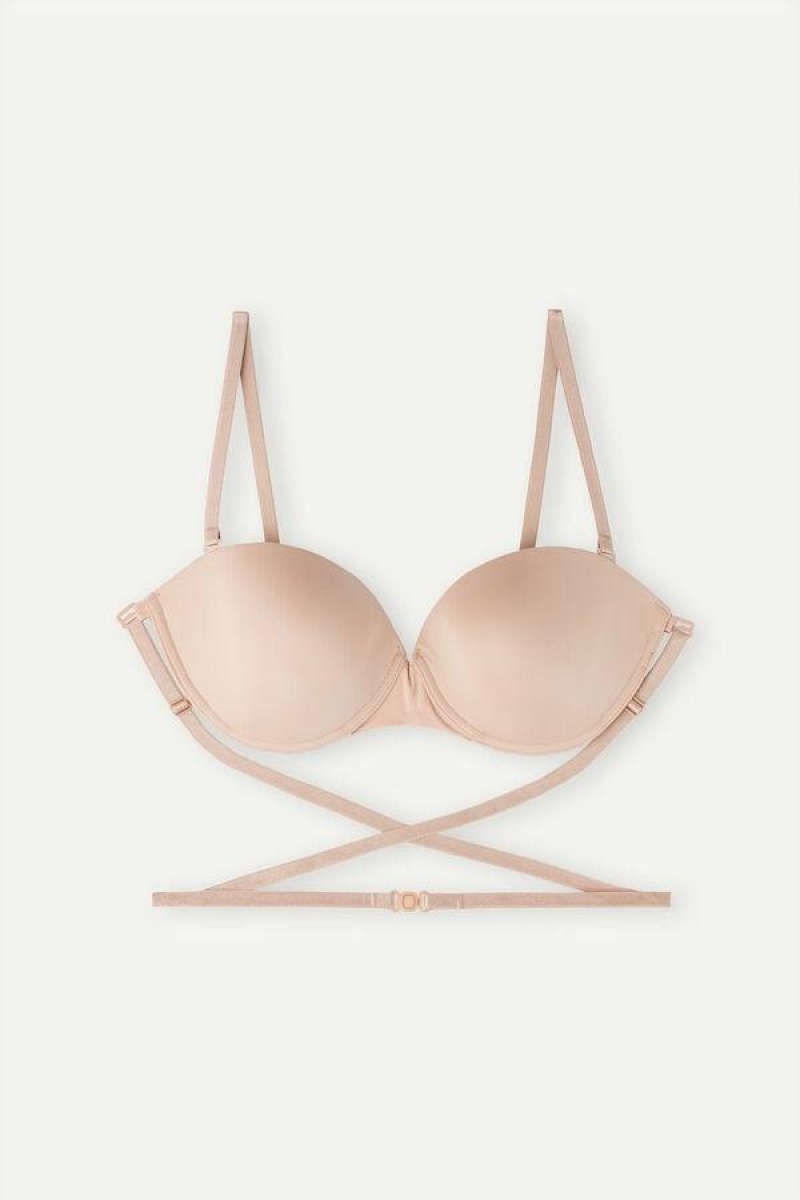 Intimissimi Multi-functional Anna Balconette in Ultralight Microfiber BH Dame Beige | NOSO4853