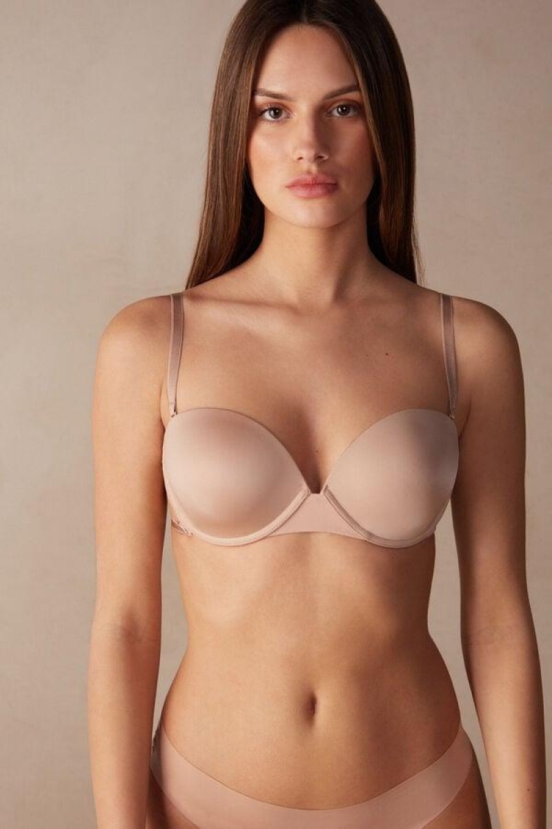 Intimissimi Multi-functional Anna Balconette in Ultralight Microfiber BH Dame Beige | NOSO4853