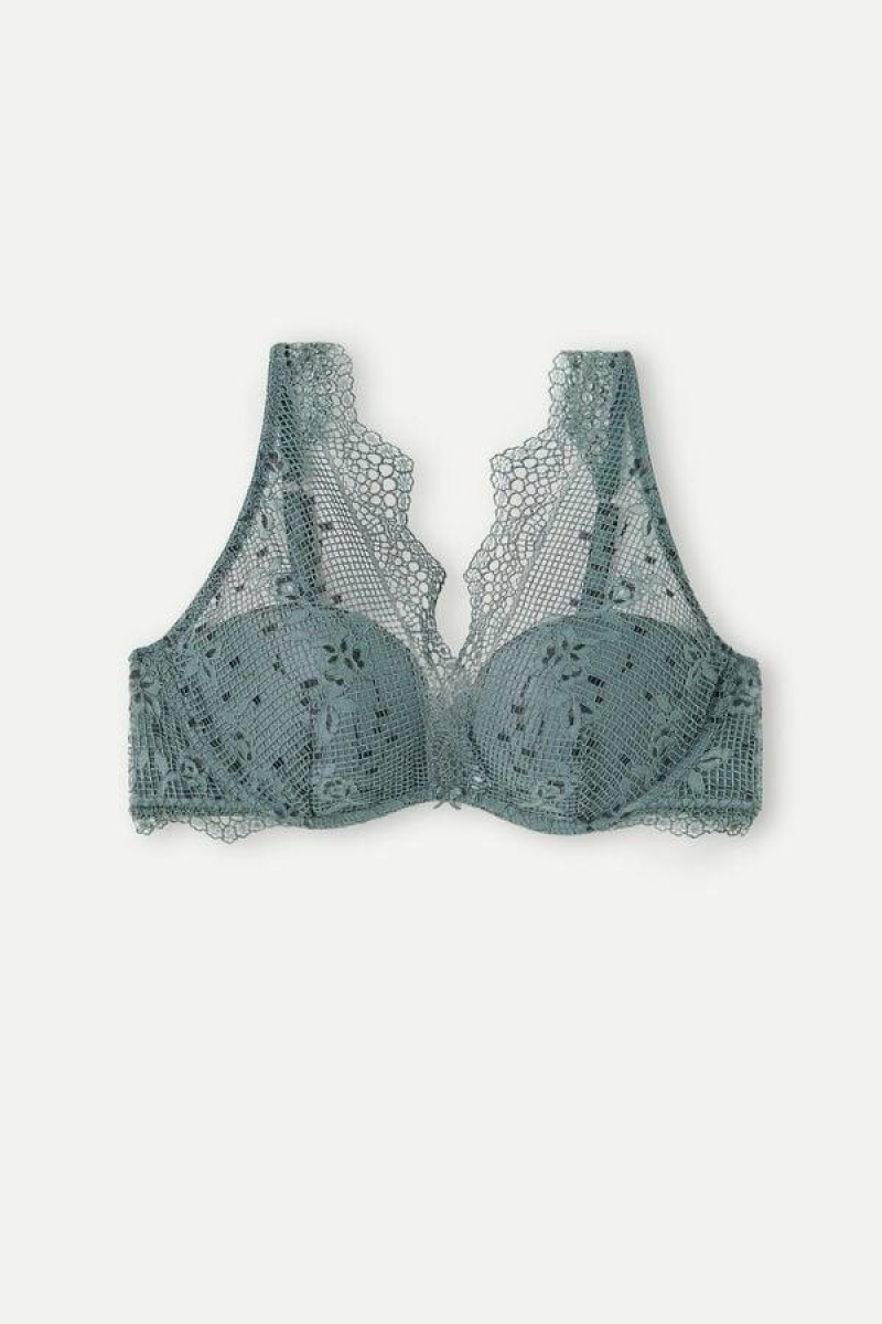 Intimissimi Prairie Bouquet Giorgia Balconette BH Dame Grønn | NOHK4495