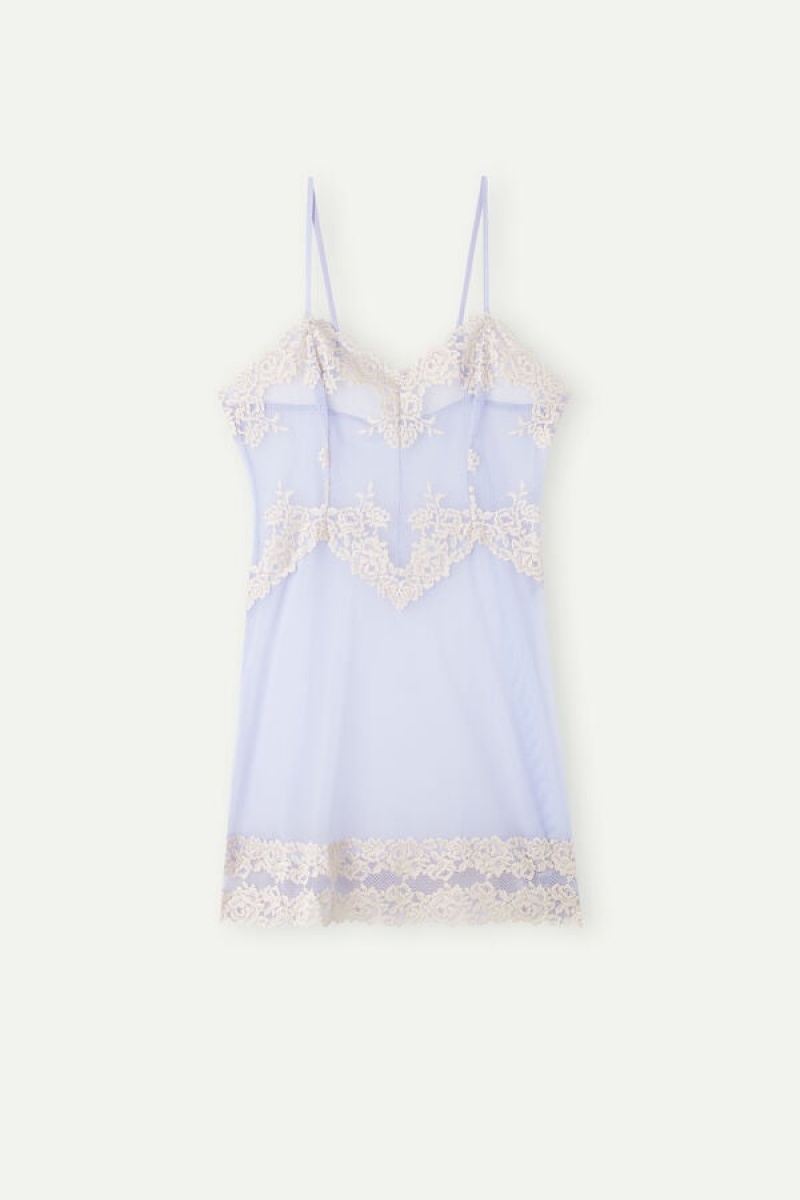 Intimissimi Pretty Flowers Babydoll Dameundertøy Dame Lavendel Hvite | NOFM4107