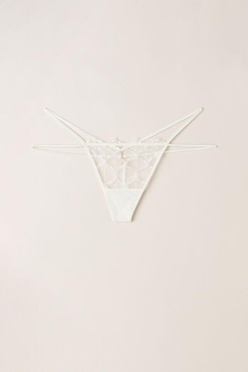 Intimissimi Pure Charme String Thong Truser Dame Hvite | NOIS3801