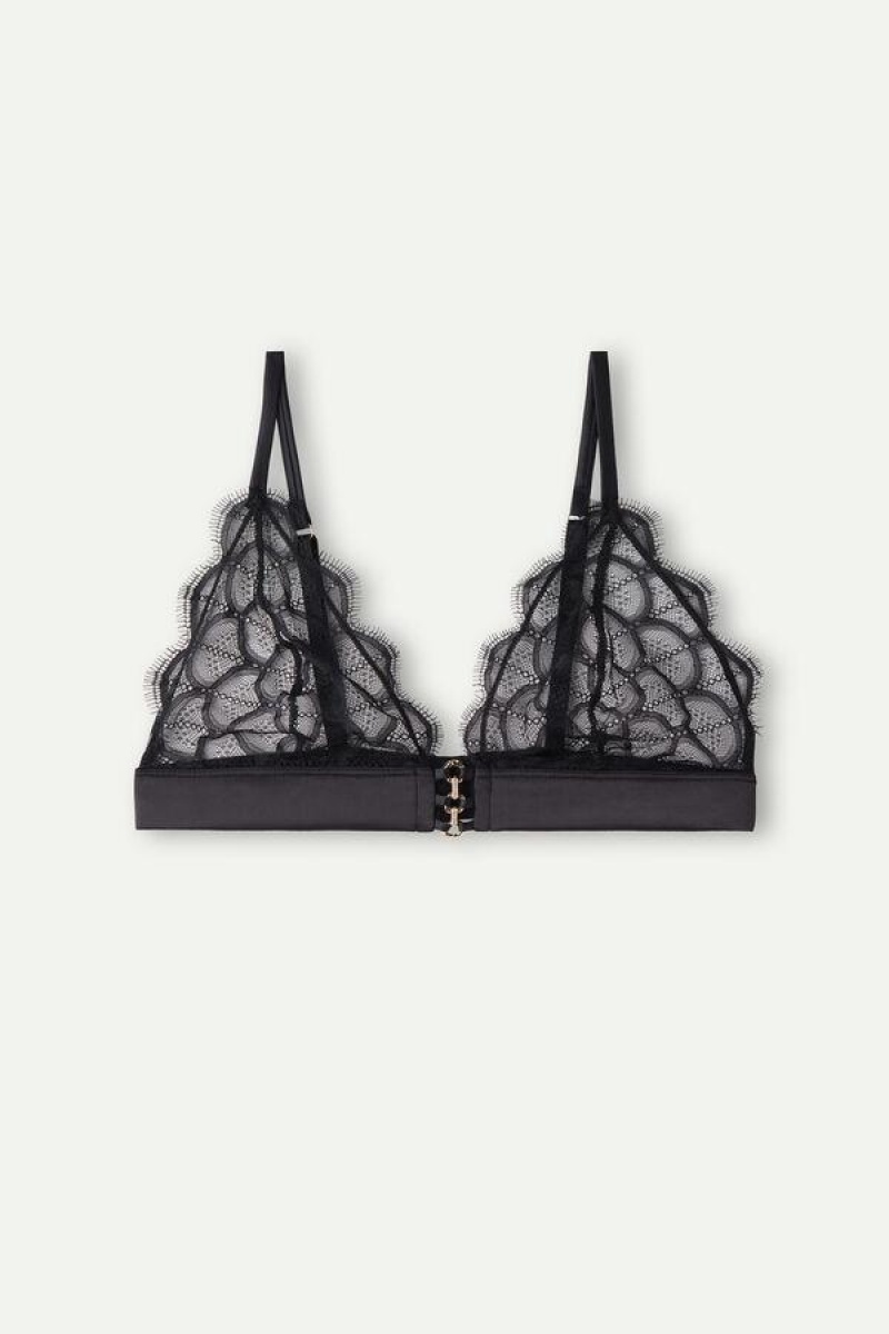 Intimissimi Pure Charme Triangle BH Dame Svarte | NOPQ4676