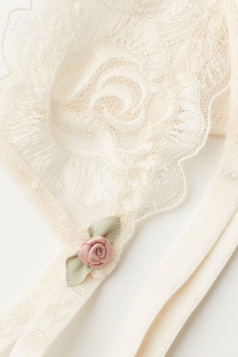 Intimissimi Scent of Roses String Thong Truser Dame Lyse Gul Hvite | NOHK3819