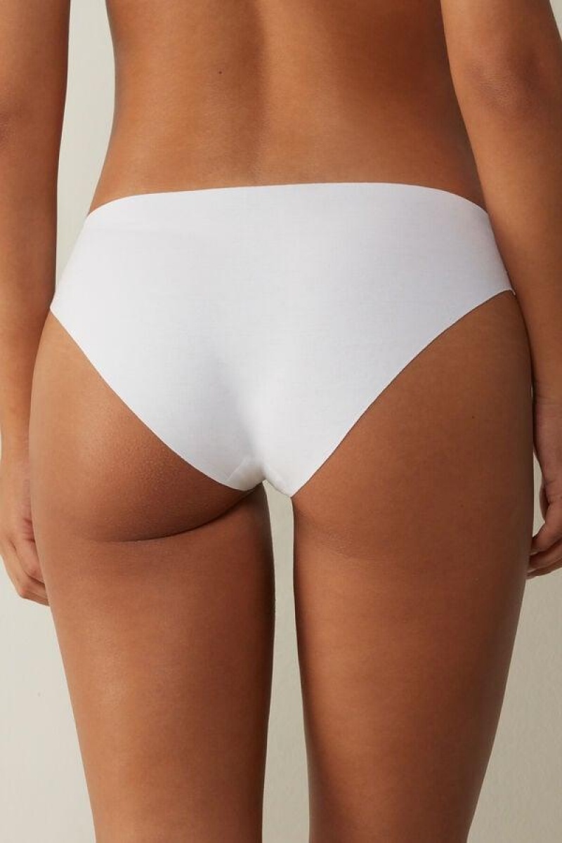 Intimissimi Seamless Supima® Bomull Truser Dame Hvite | NOJJ3714