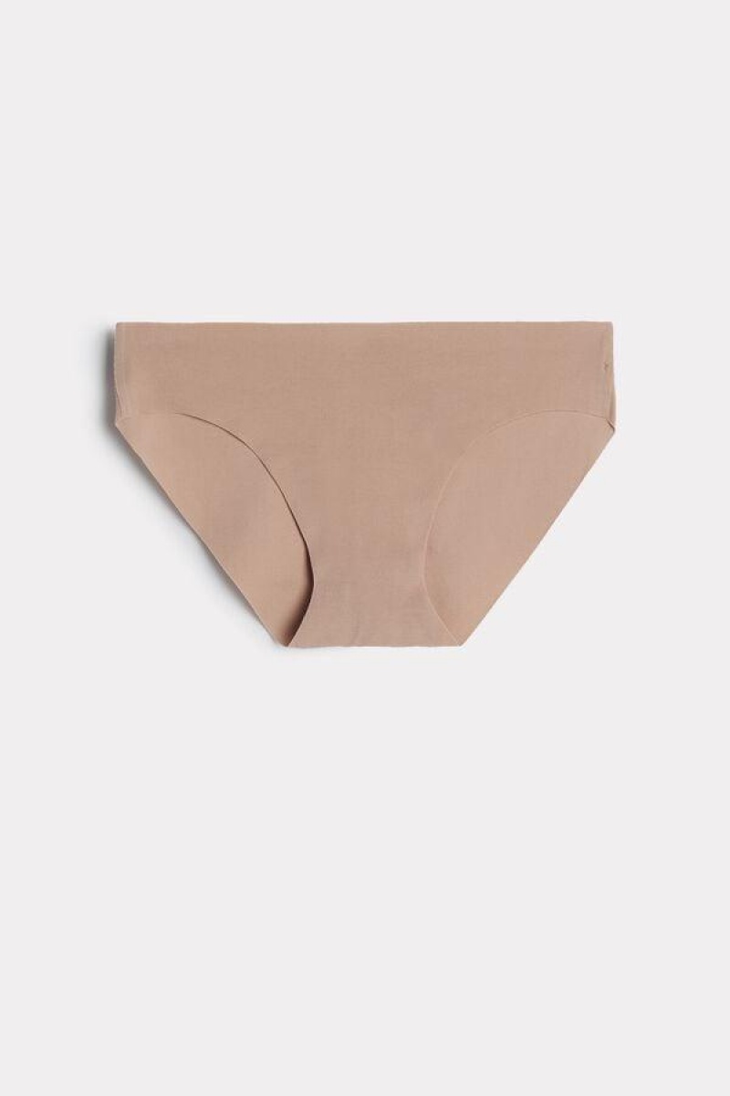 Intimissimi Seamless Supima® Bomull Truser Dame Beige | NOLH3712