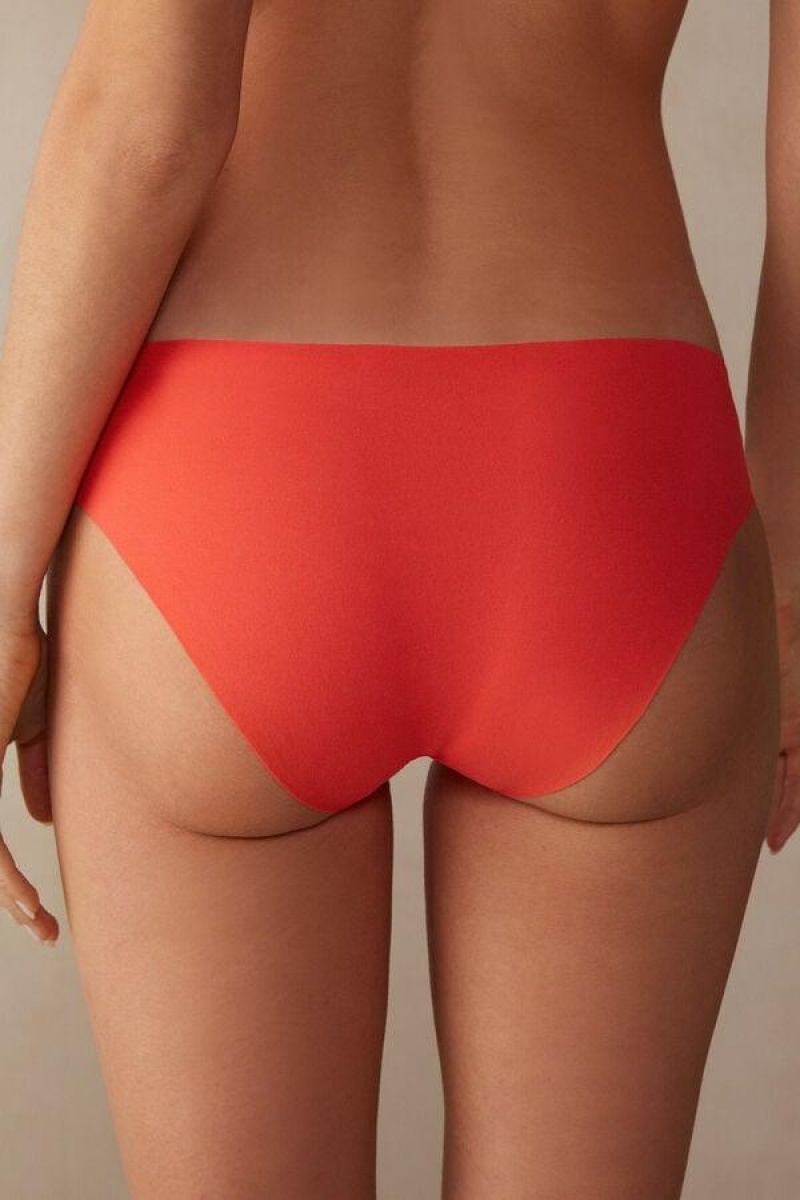 Intimissimi Seamless Supima® Bomull Truser Dame Dyp Rød | NODN3685