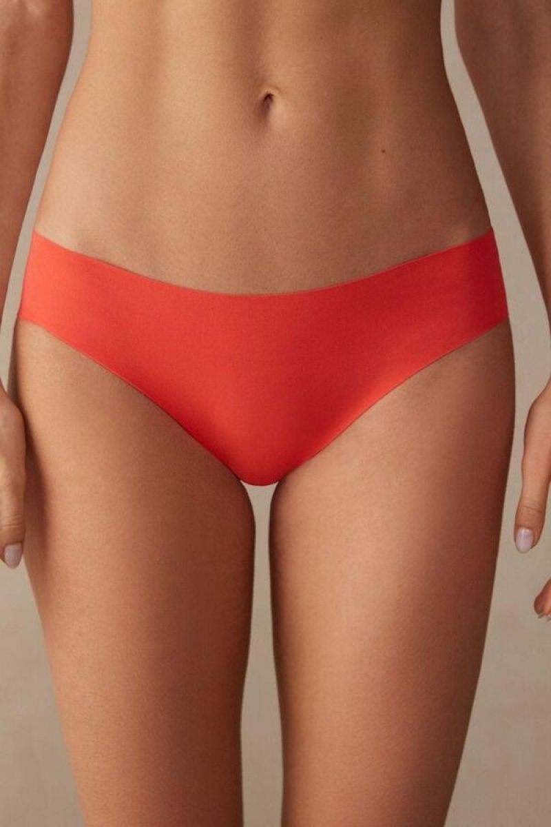 Intimissimi Seamless Supima® Bomull Truser Dame Dyp Rød | NODN3685