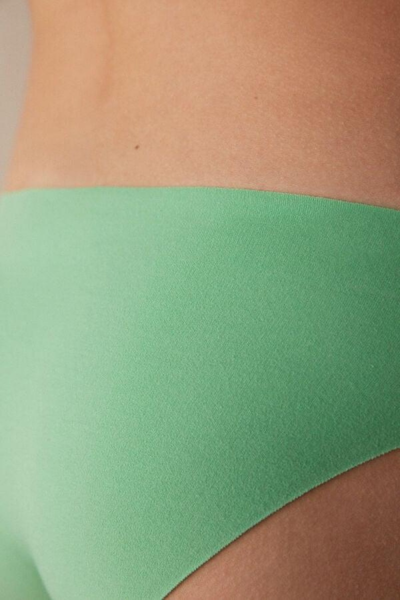 Intimissimi Seamless Supima® Bomull Truser Dame Mint | NOGL3683