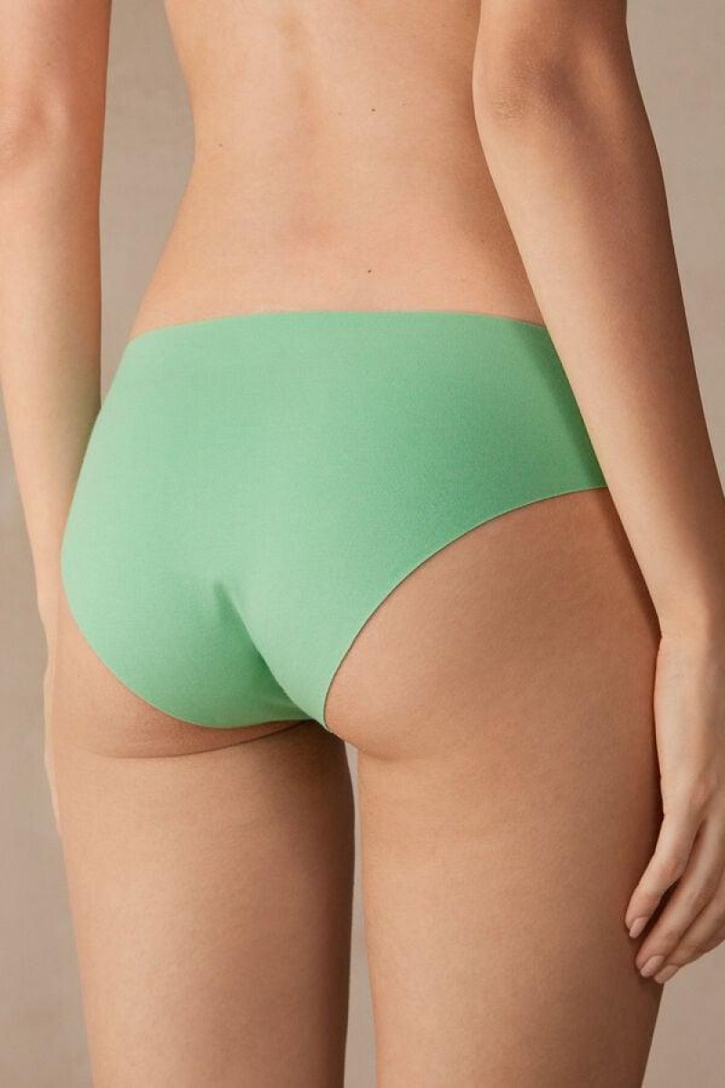 Intimissimi Seamless Supima® Bomull Truser Dame Mint | NOGL3683