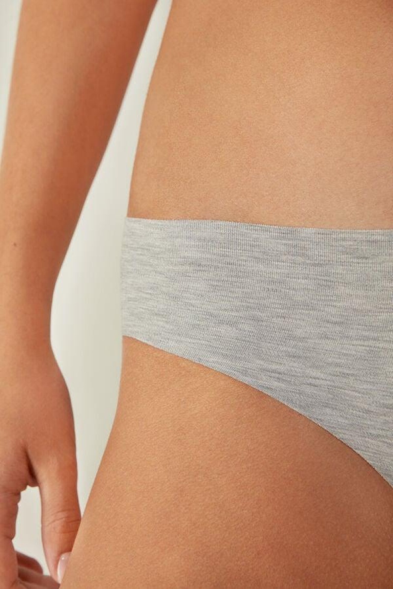 Intimissimi Seamless Supima® Bomull Truser Dame Lyse Grå | NOFM3632