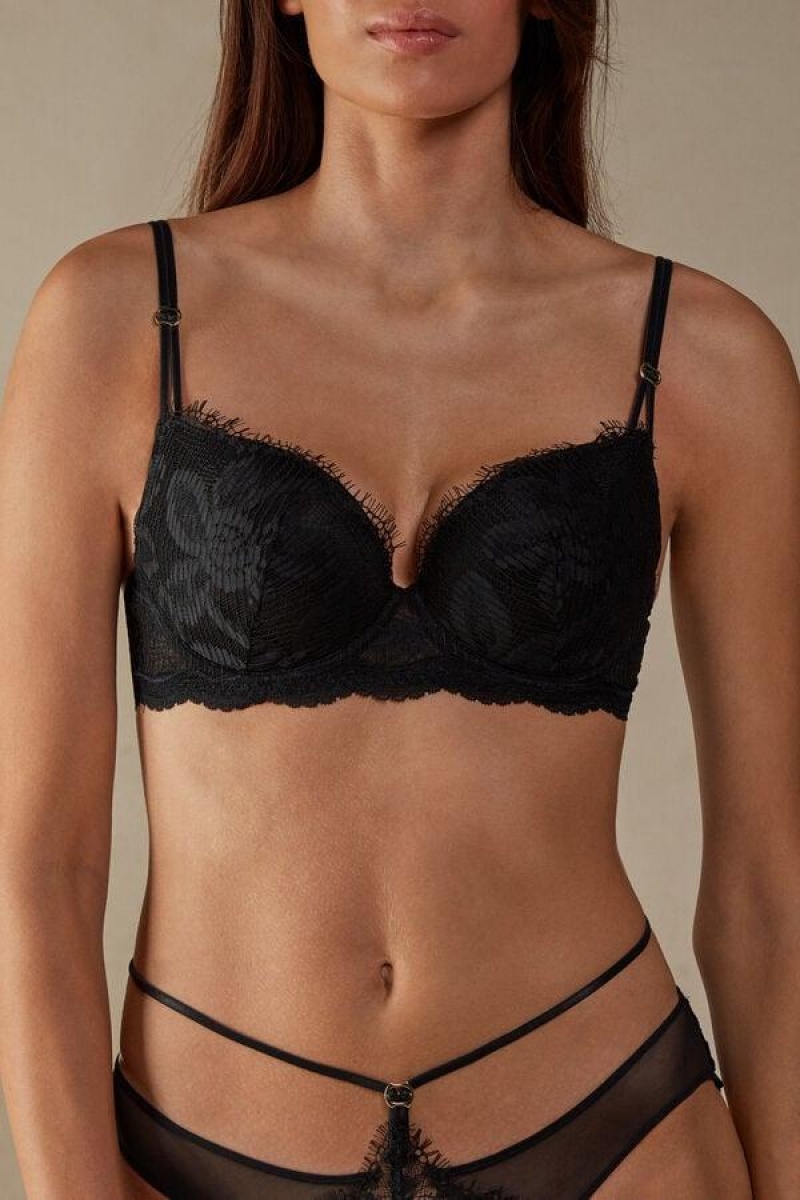 Intimissimi Sensual Unbounded Balconette BH Dame Svarte | NOPQ5005