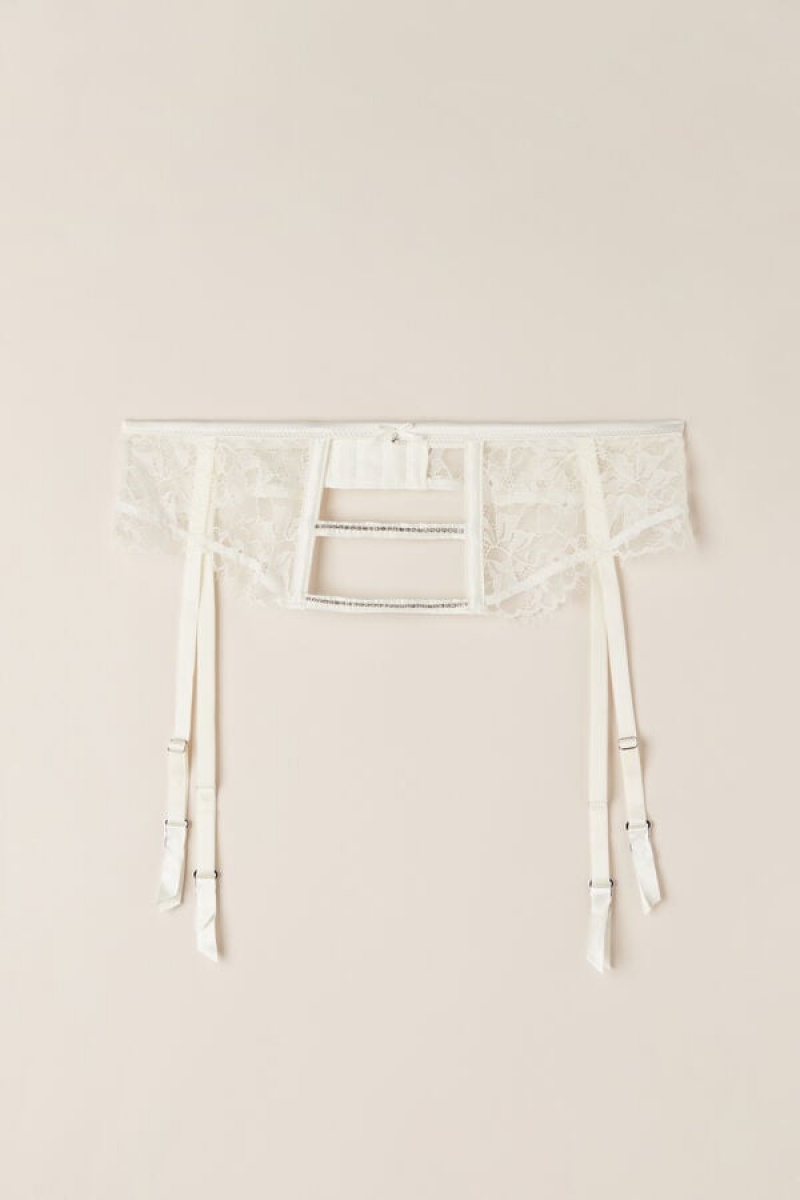 Intimissimi Shine High Like Stars Garter Belt Dameundertøy Dame Hvite | NODN4160