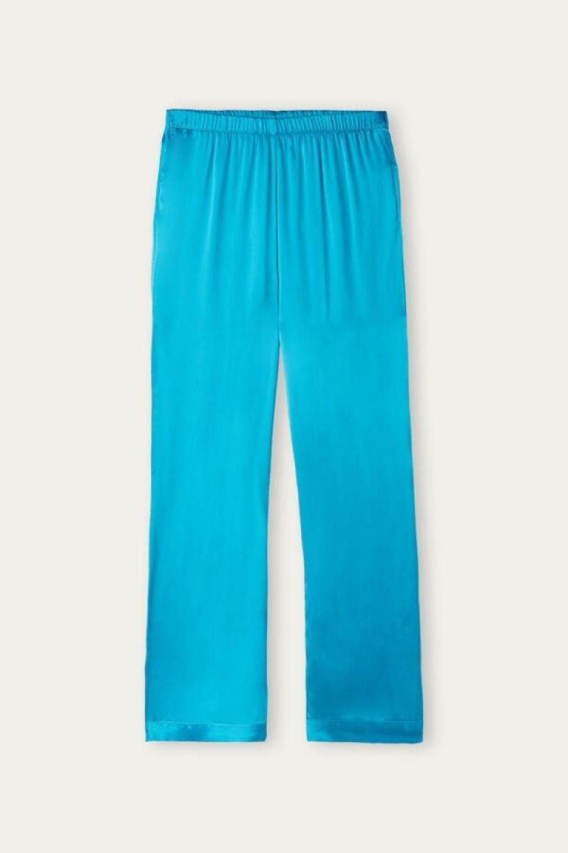 Intimissimi Silk Satin Pants Pyjamas Dame Turkis | NOQZ4016