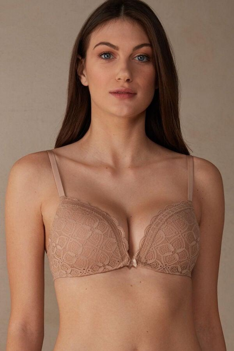 Intimissimi Silvia Push-up in Blonder BH Dame Beige | NOTV4767