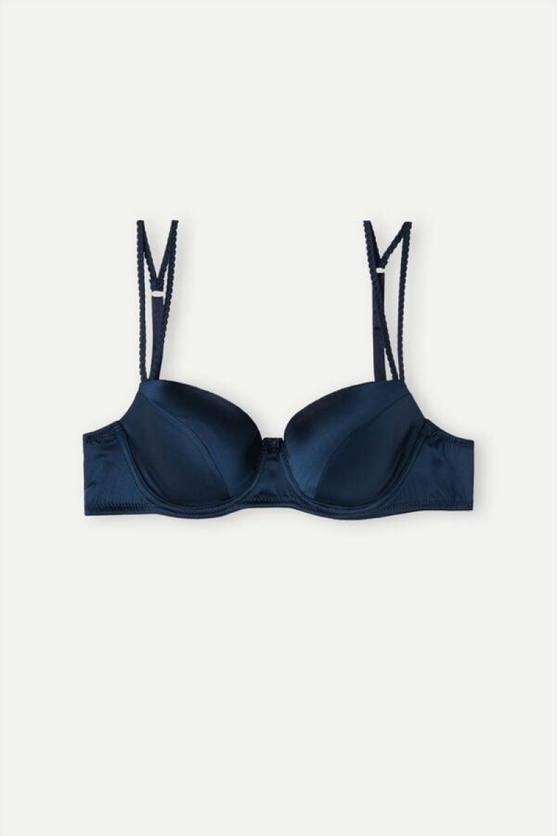 Intimissimi Sofia Balconette in Silk BH Dame Blå | NOIS5014