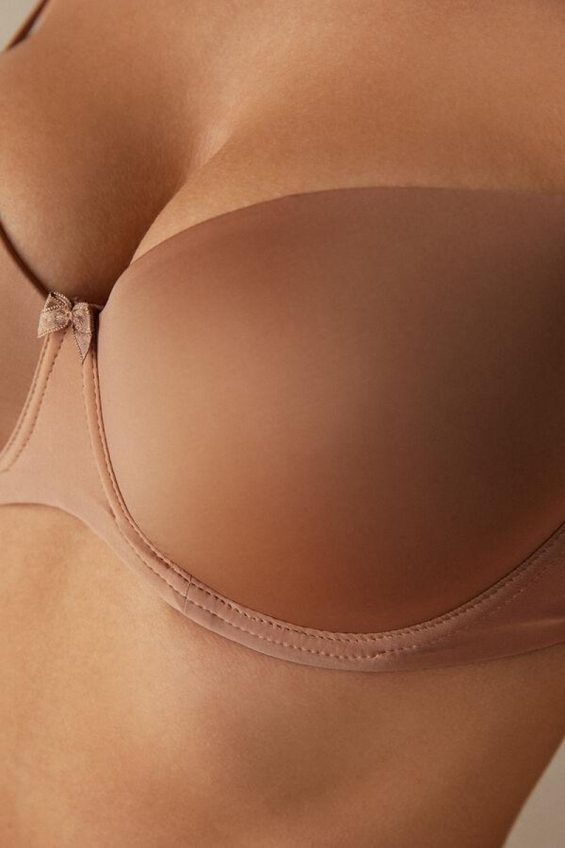 Intimissimi Sofia Balconette in Ultralight Microfiber BH Dame Beige | NODN4499