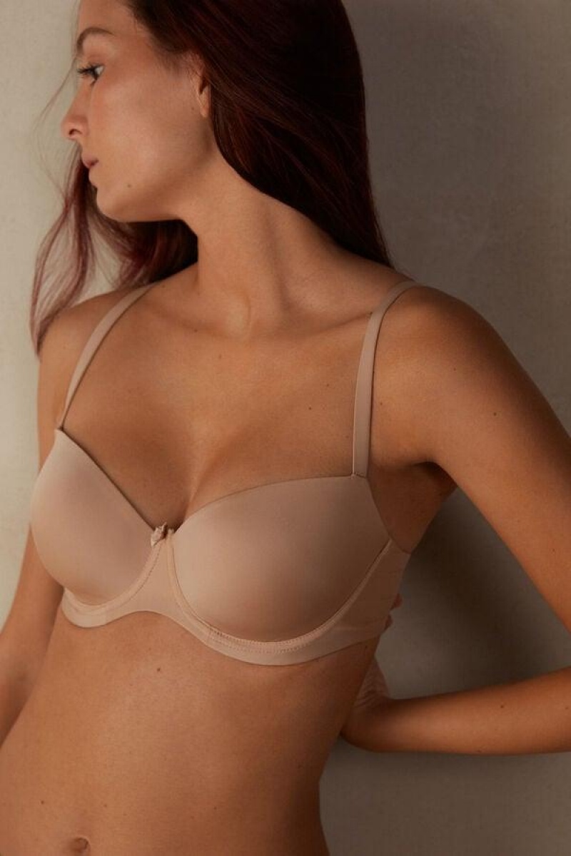 Intimissimi Sofia Balconette in Ultralight Microfiber BH Dame Beige | NOKI4493