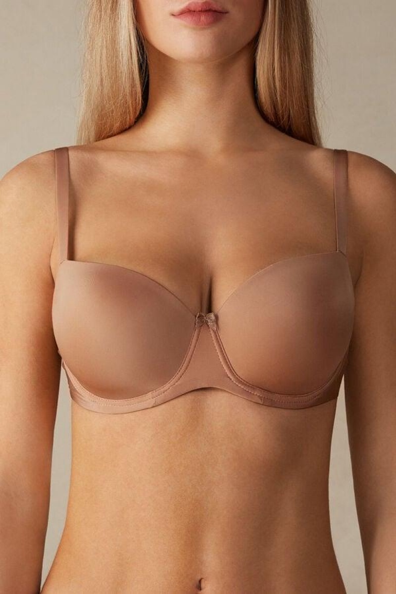 Intimissimi Sofia Balconette in Ultralight Microfiber BH Dame Beige | NOWY4995