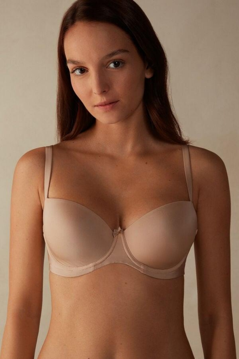 Intimissimi Sofia Balconette in Ultralight Microfiber BH Dame Beige | NOYU4991