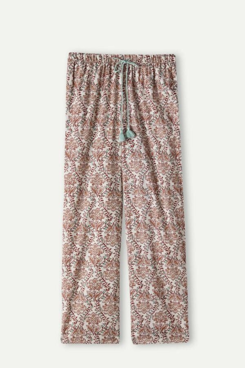 Intimissimi Spices Garden Bomull Trousers Pyjamas Dame Multicolor | NONB4045