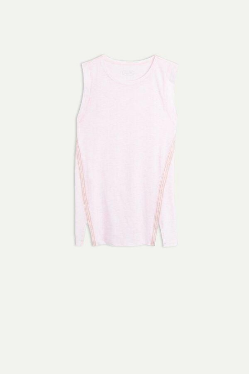 Intimissimi Sports Bomull Camisole in Supima® Ultrafresh Bomull Pyjamas Dame Rosa | NOOR3931