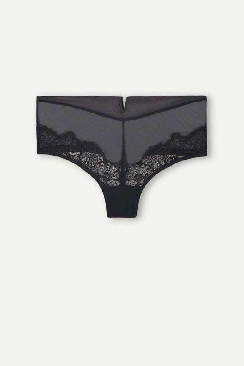 Intimissimi Stunning Beauty Hipster Brazilian Truser Dame Svarte | NOQZ3756