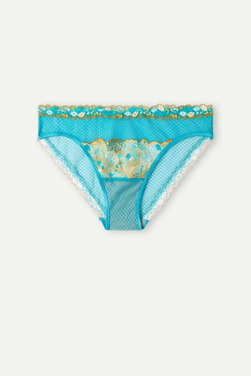 Intimissimi Summer Vibes Truser Dame Turkis Blå | NOCE3709