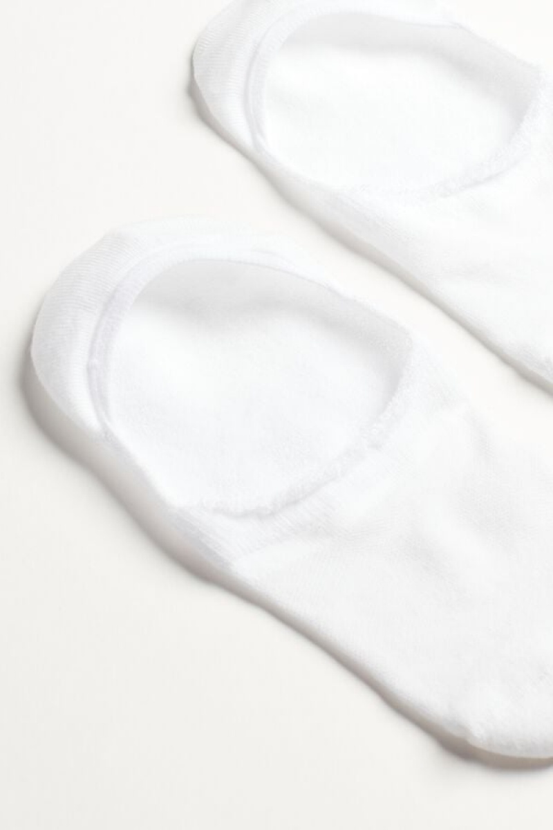 Intimissimi Terrycloth Shoe Liners Sokker Herre Hvite | NOHK3261