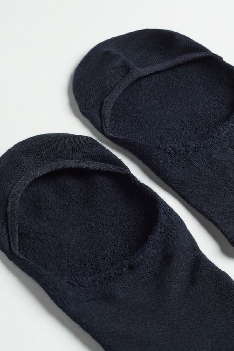 Intimissimi Terrycloth Shoe Liners Sokker Herre Blå | NOKI3259